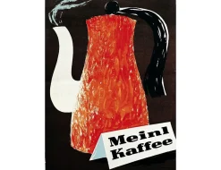 Postkarten>Julius Meinl Meinl Kaffee Kanne Rot Postkarte